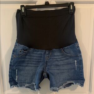 Sonoma Blue Denim Maternity Shorts